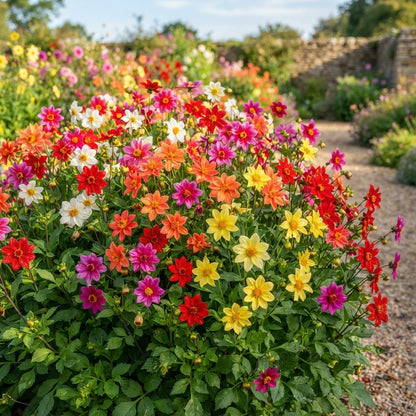 NM Dahlia Top Star Beauty Mix Seeds for Garden Planting