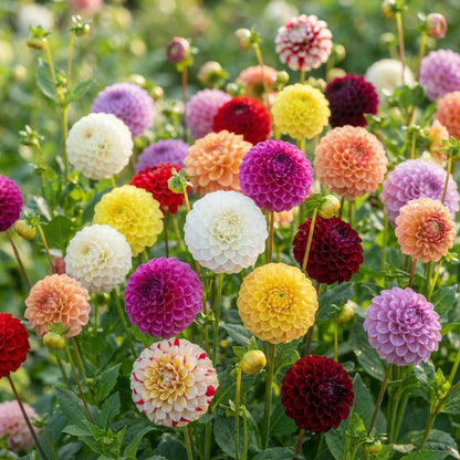 Mix Dahlia Pompon Flower Seeds for Planting