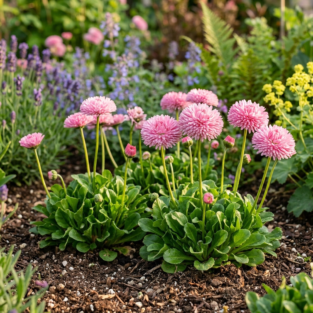 Daisy Double Monstrosa Rose Pink Flower Seeds For Planting