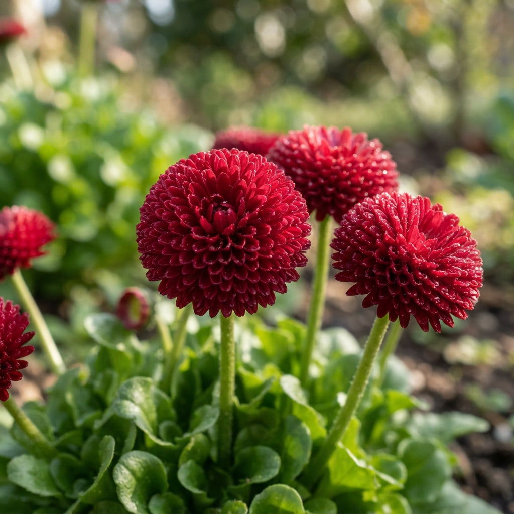 Daisy Pomponet Red Flower Seeds for Planting