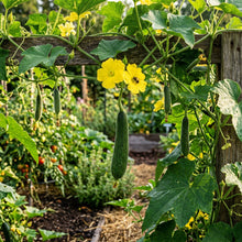 Sponge Gourd Dark Green Seeds – Sponge Gourd Seeds for Garden Planting