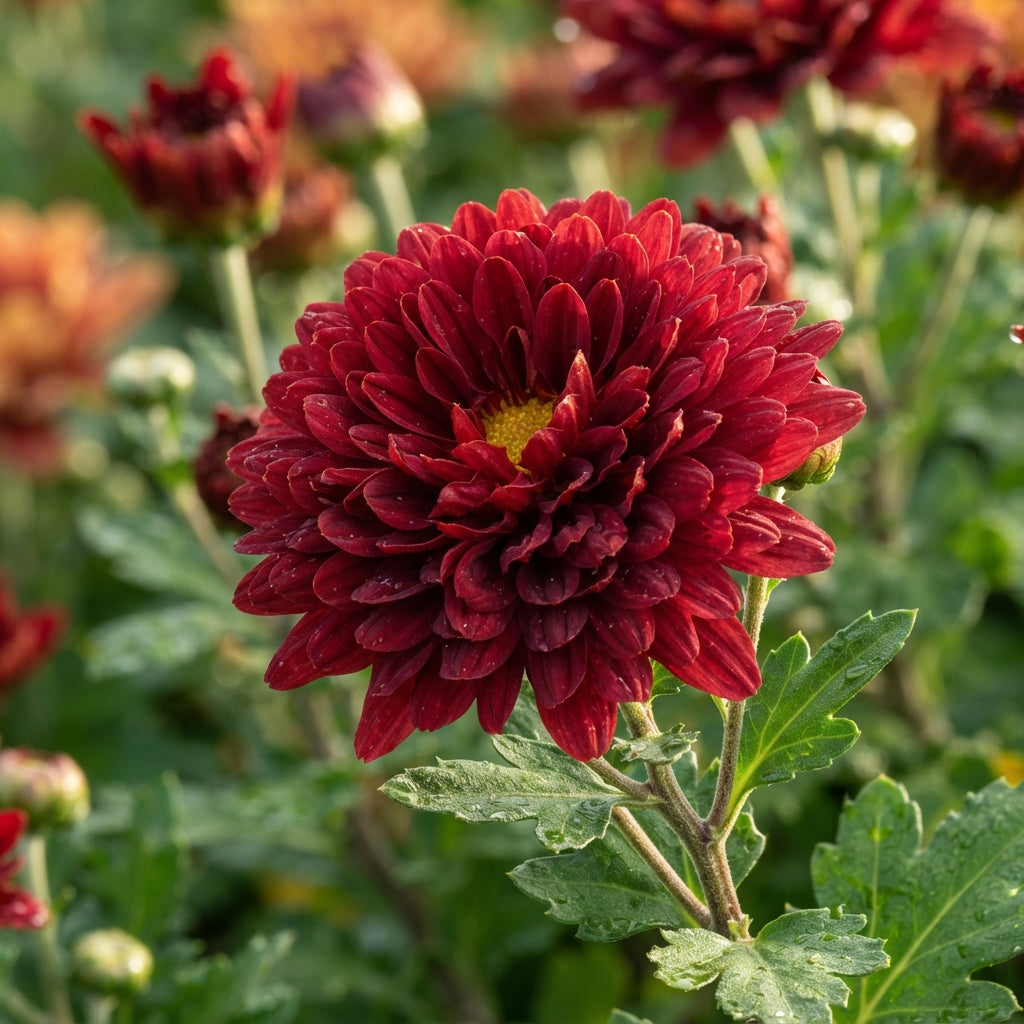 Dark Red Chrysanthemum Flower Seeds for Planting