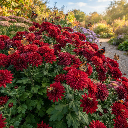 Dark Red Chrysanthemum Flower Seeds for Planting
