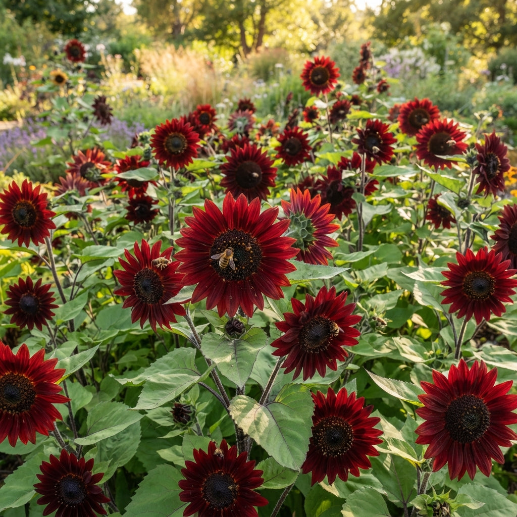 Dark Red Sunflower Seeds for Planting