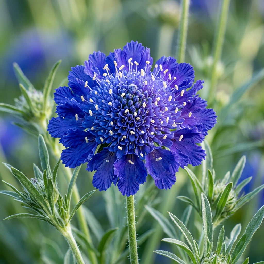 Scabiosa Caucasia Fama Deep Blue Flower Seeds