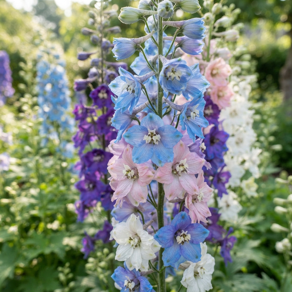 Delphinium Pacific Crown Mix Flower Seeds