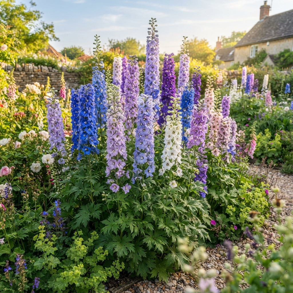 Delphinium Pacific Crown Mix Flower Seeds