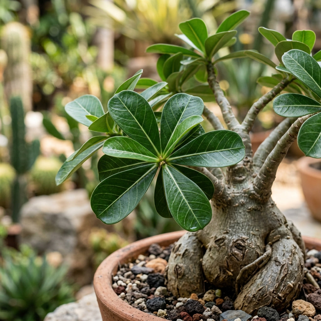 Pink and White Adenium obesum (Desert Rose) Flower Seeds for Planting
