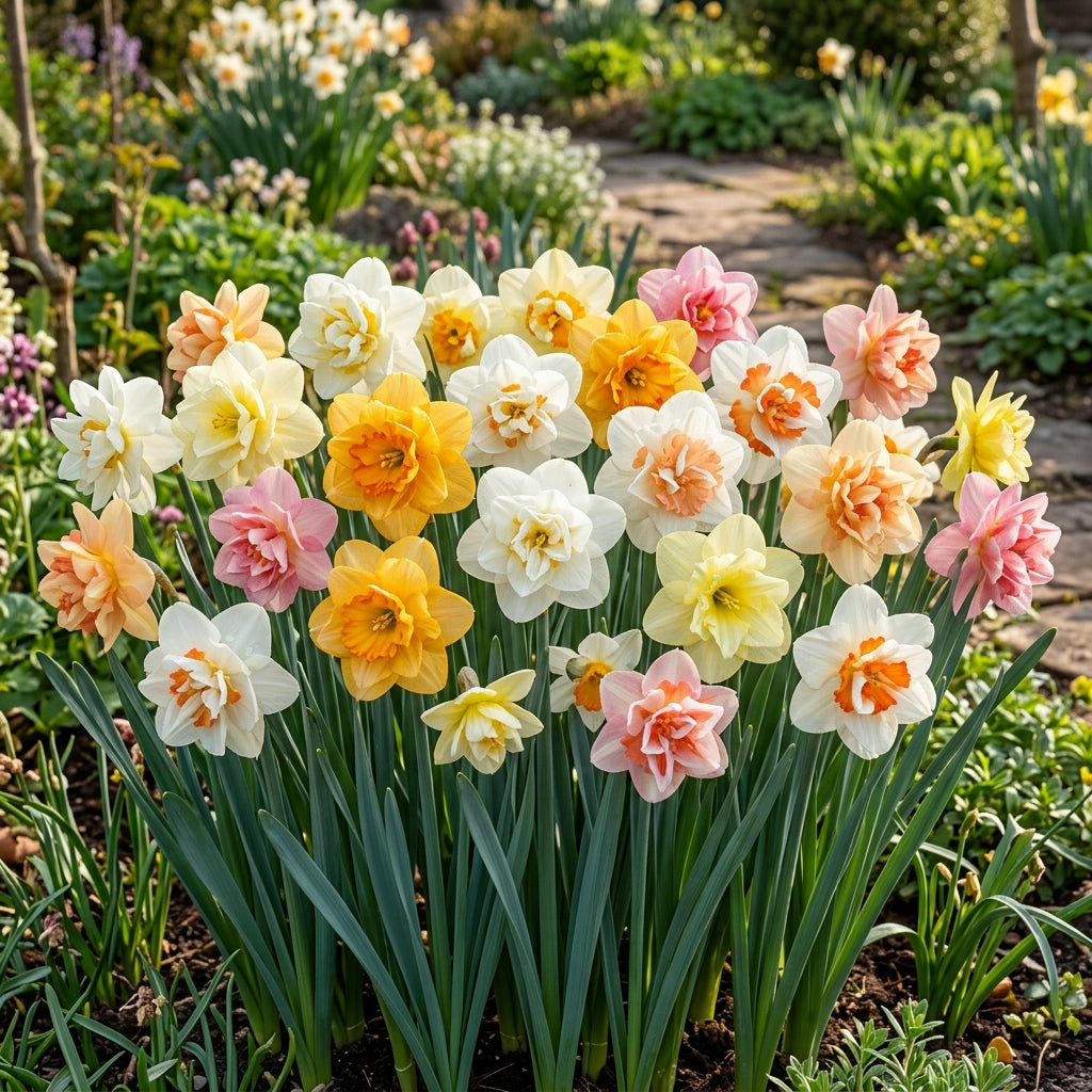 Double Petals Narcissus Daffodil Flower Seeds - Mixed Colors