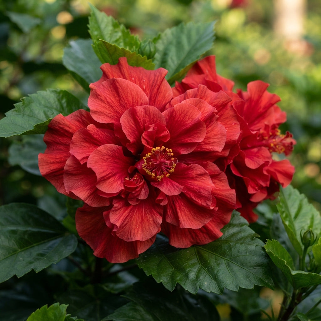 Double Red Hibiscus Flower Seeds for Planting