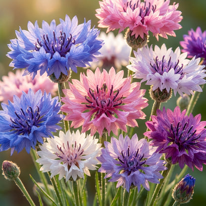 Dwarf Polka Dot Cornflower Seeds For Planting