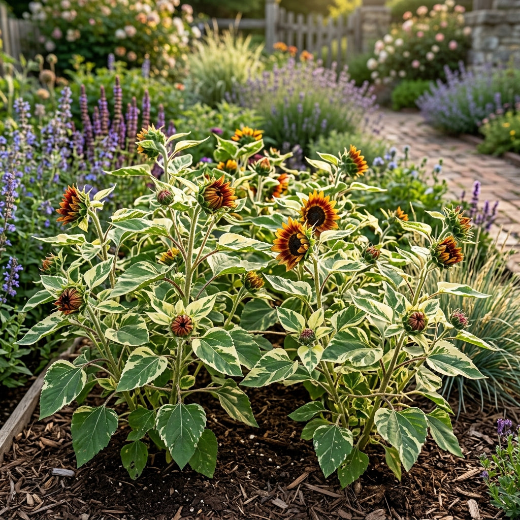 Multicolor Dwarf Variegated Sunflower Seeds For Planting