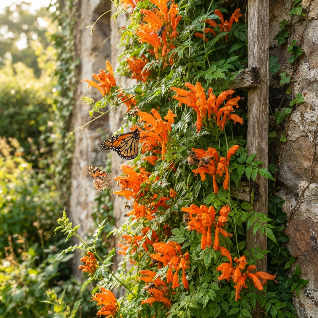 Eccremocarpus scaber Burst of Orange Flower Seeds for Planting
