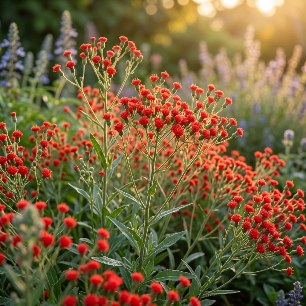 Emilia Sonchifolia Scarlet Magic Seeds – Airy Scarlet Blooms