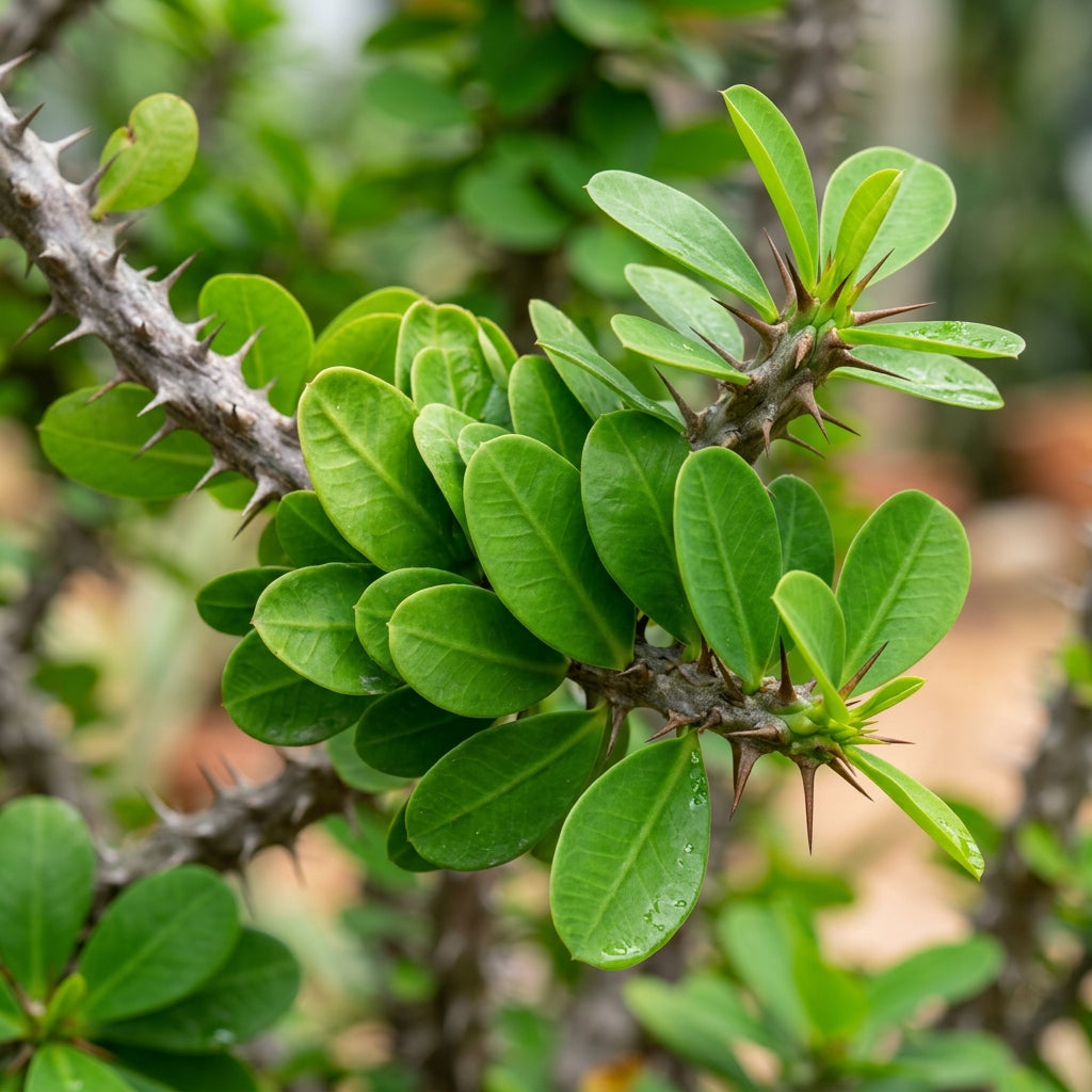 White Euphorbia Milii Seeds - White Crown of Thorns Flower Seeds for Garden