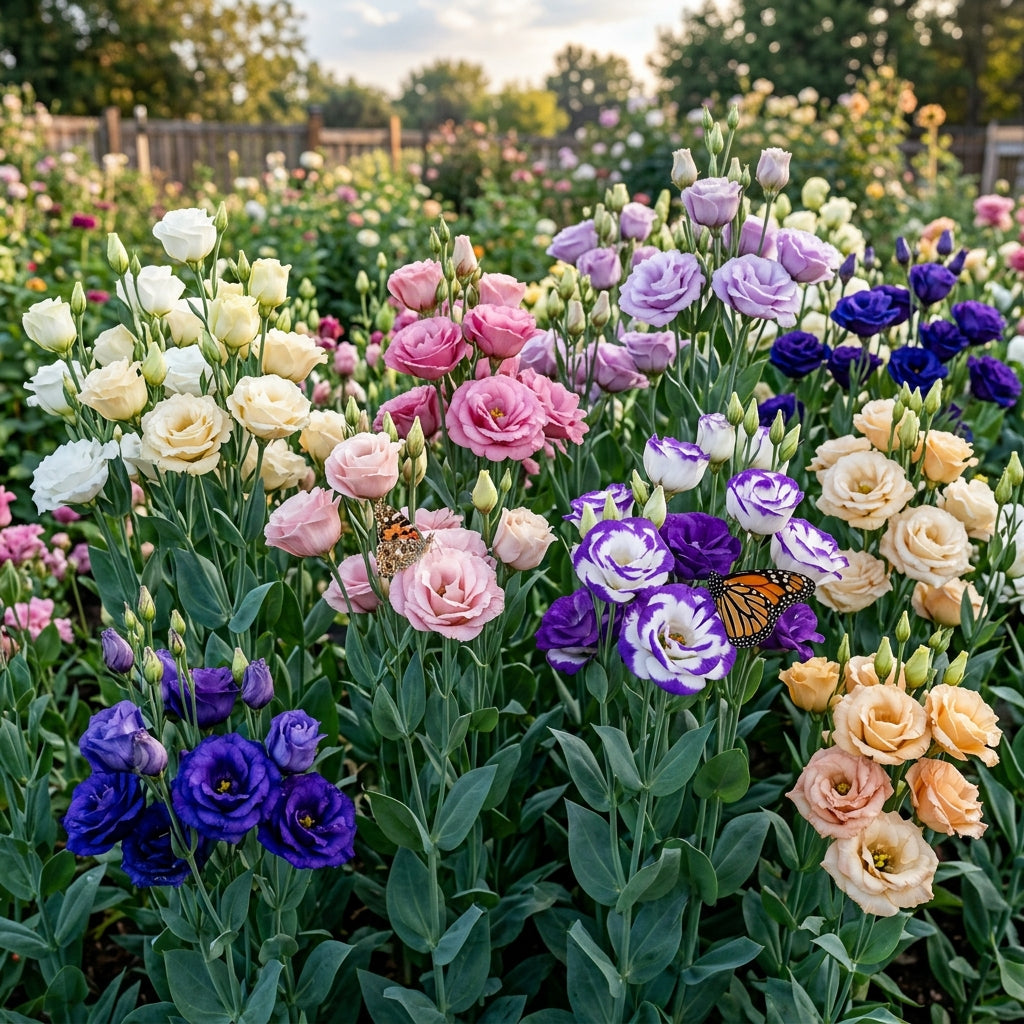 Eustoma Grandiflorum Seeds - Lisianthus Flower Seeds for Garden