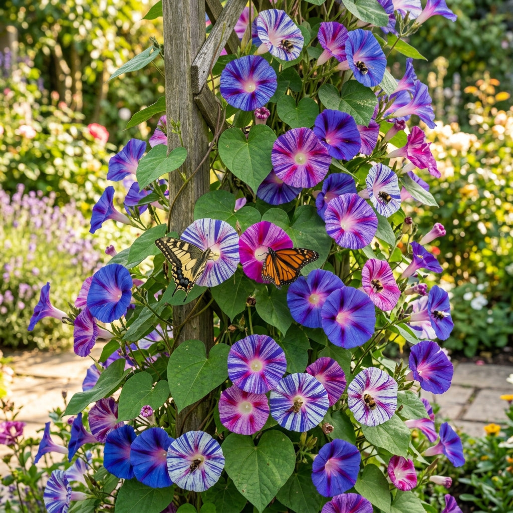 Ipomoea purpurea Carnevale di Venezia Flower Seeds for Planting