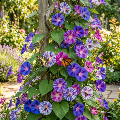 Ipomoea purpurea Carnevale di Venezia Flower Seeds for Planting