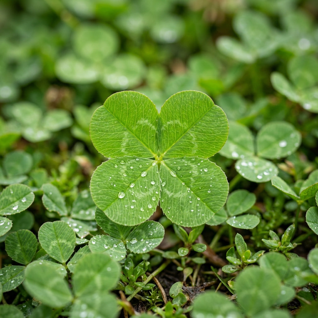 Four Leaf Clover Plant Seeds for Containers & Gardens - Decorative Green Ground Cover Plants for Indoor & Outdoor Growing