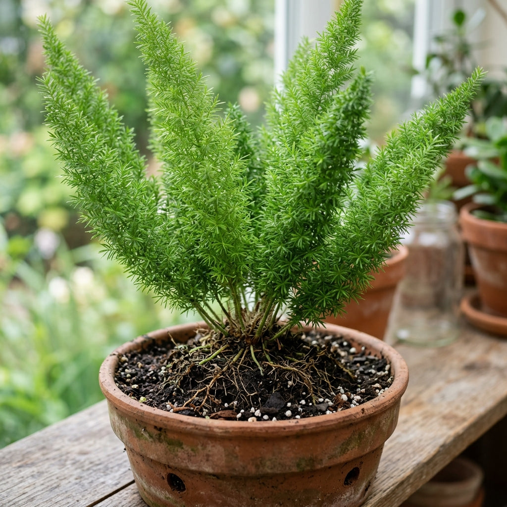 Foxtail Fern Live Ornamental Plant for Indoor & Outdoor Decor