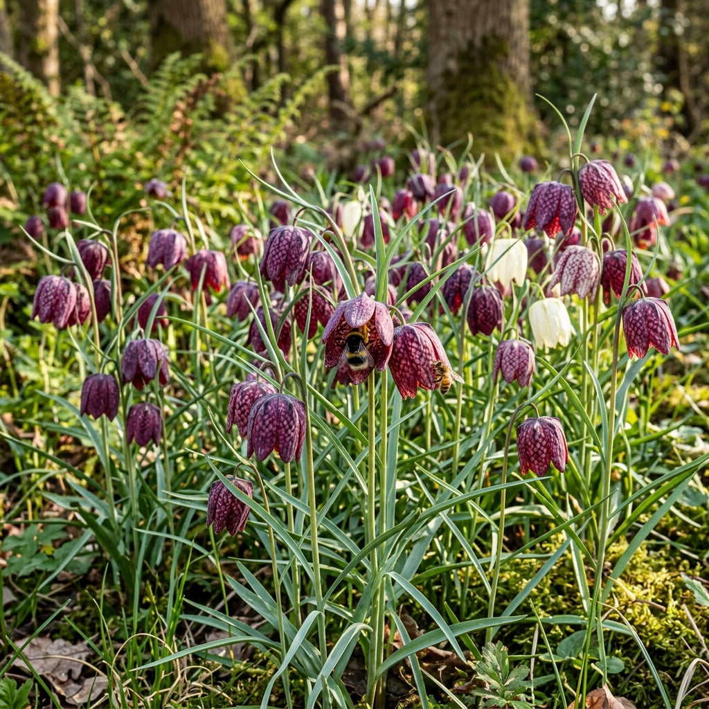 Fritillaria Meleagris Seeds - Checkered Lily Flower Seeds for Garden