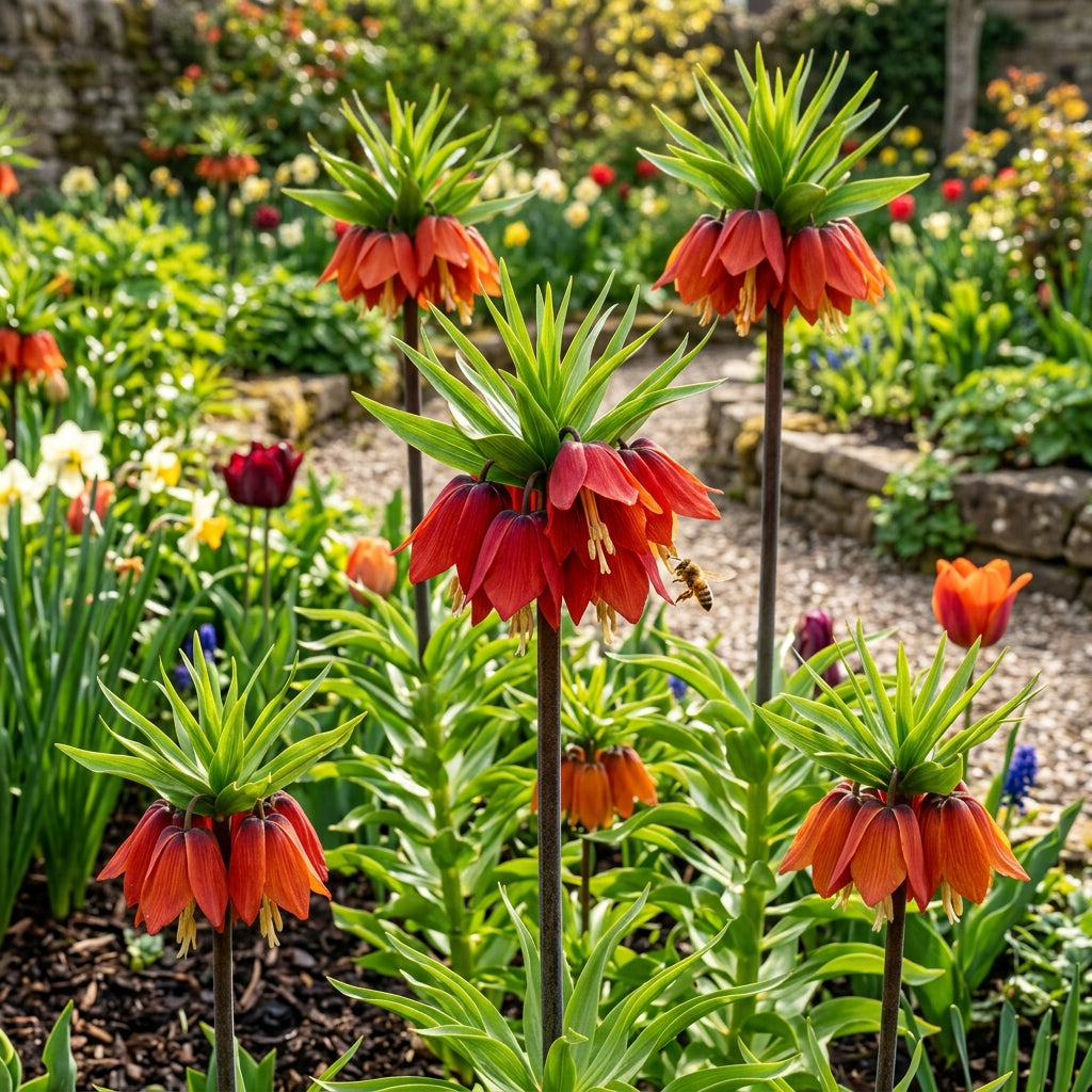 Fritillaria Imperialis Rubra Flower Seeds - Crown Imperial Flower Seeds for Garden