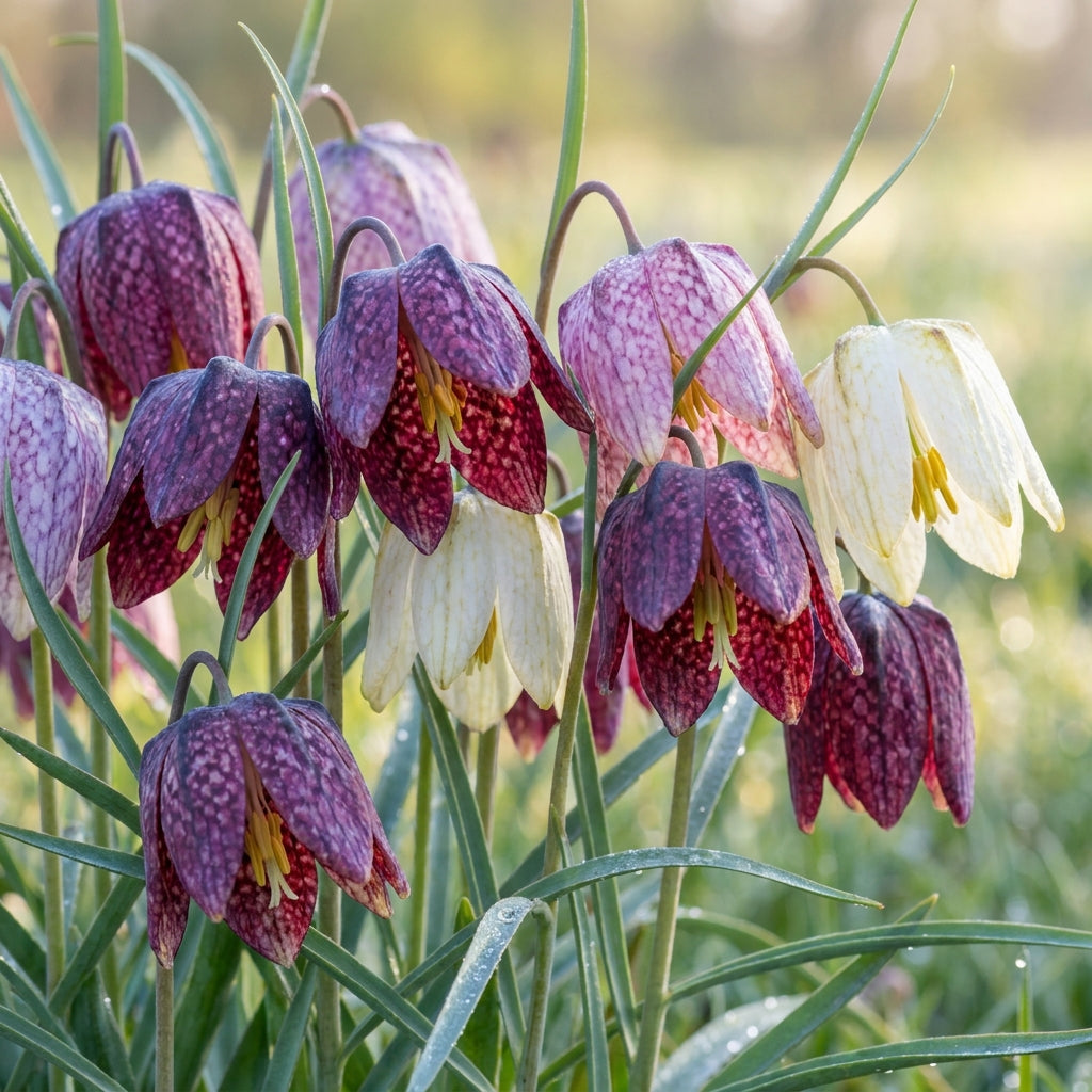 Fritillaria Meleagris Mixed Flower Seeds for Garden Planting