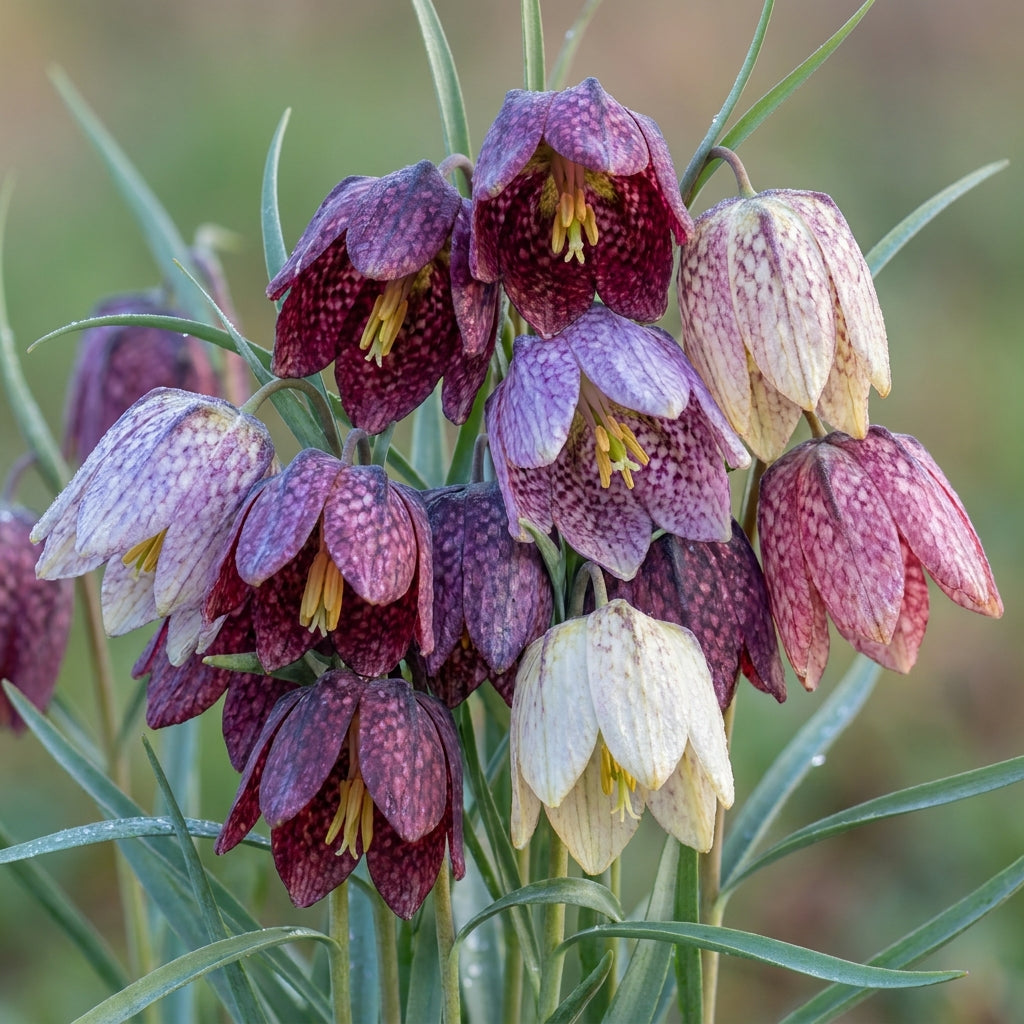 Fritillaria Meleagris Mixed Flower Seeds for Garden Planting