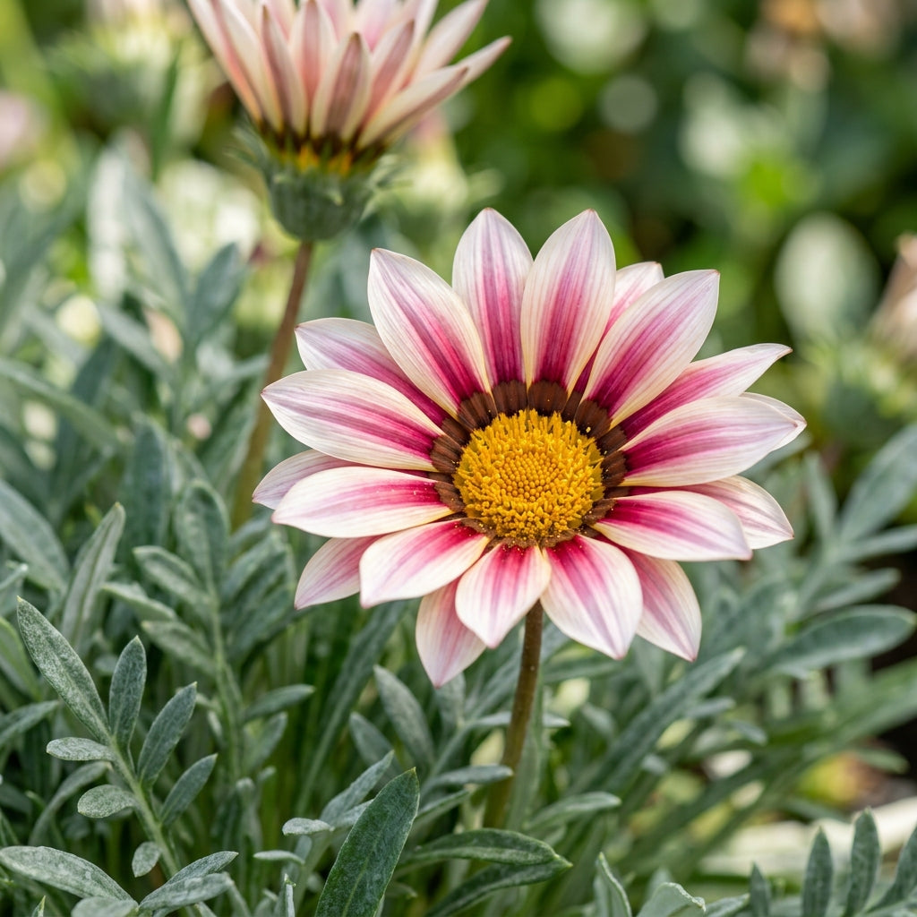 Gazania New Day Rose Stripe F1 Flower Seeds For Planting