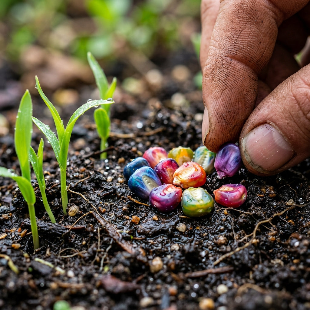Radiant Gem Corn Seeds – Multicolour Ornamental Maize