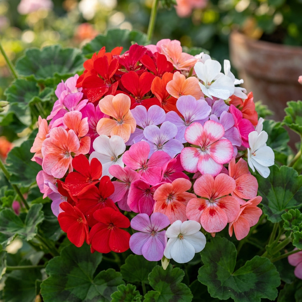 Geranium F2 Colorama Mix Flower Seeds