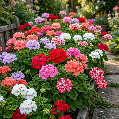 Geranium F2 Colorama Mix Flower Seeds