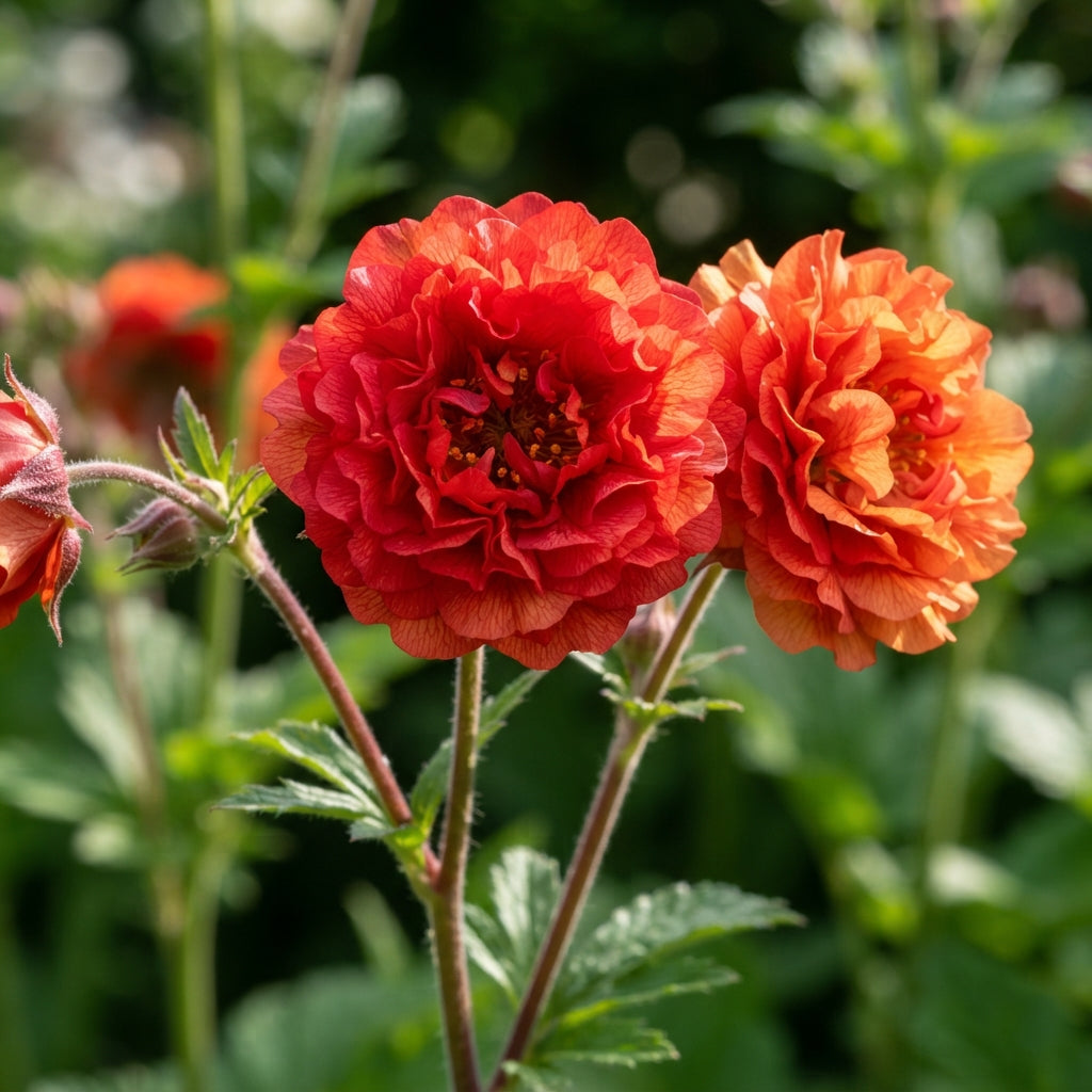 Geum Flora Plena Blazing Sunset Flower Seeds for Planting