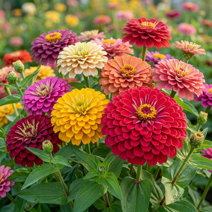 Super Giant Zinnia Mix Flower Seeds For Planting