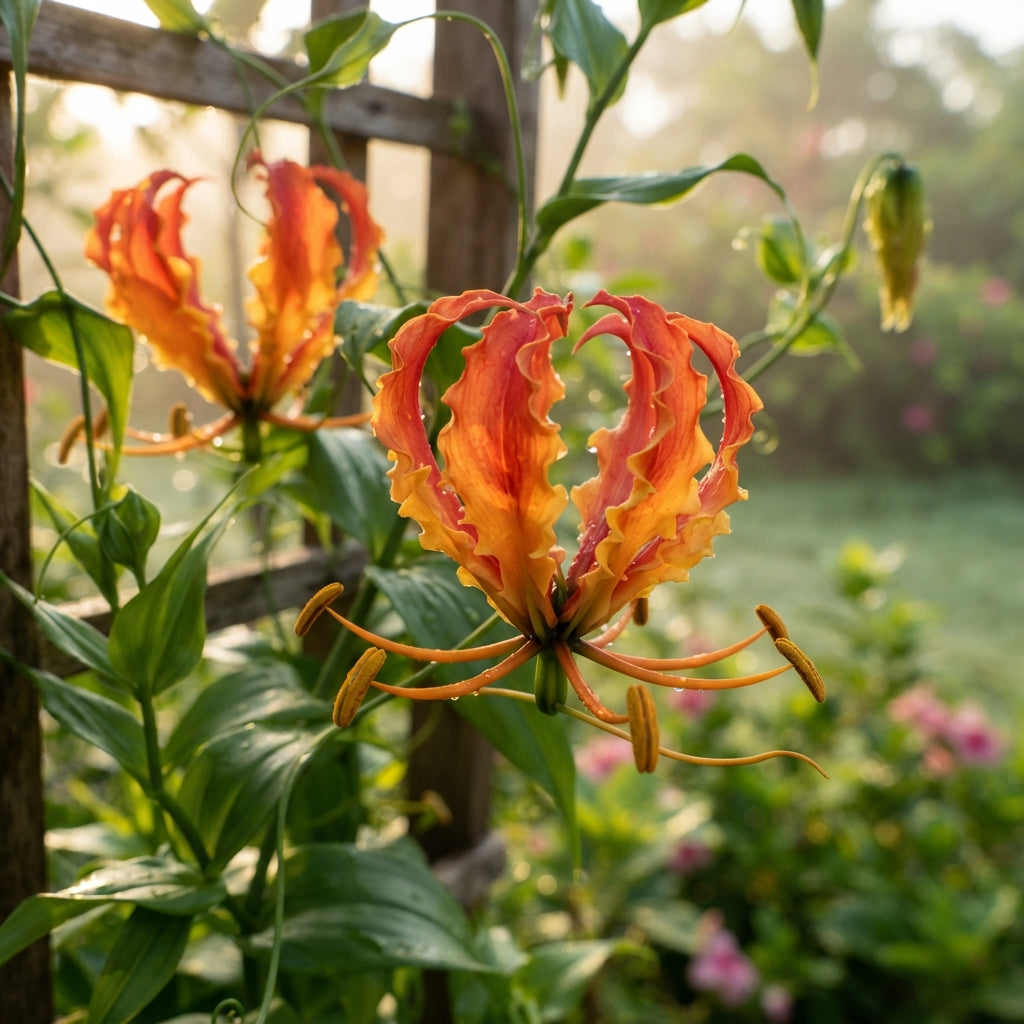 Gloriosa Orange Glory Flower Seeds for Planting