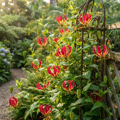 Gloriosa rothschildiana (Glory Lily) Flower Seeds for Planting