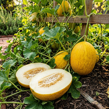 Golden Beauty Casaba Melon Seeds for Planting