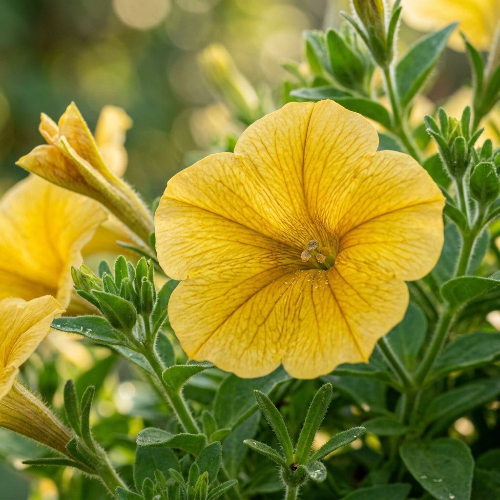 Golden Yellow Petunia Seeds - Yellow Petunia Flower Seeds for Garden