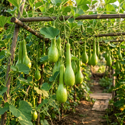 Green Bottle Gourd Seeds – Lauki Seeds for Home Gardening