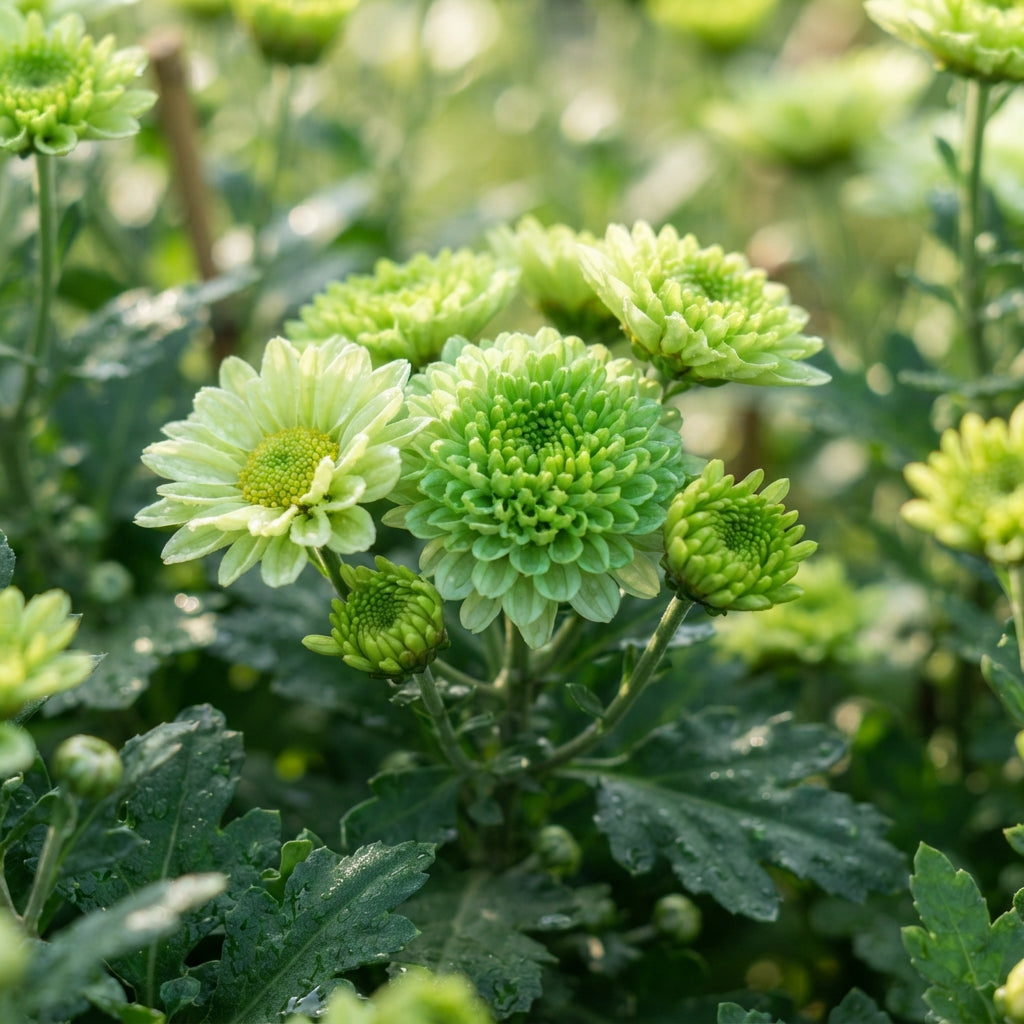 Green Chrysanthemum Flower Seeds for Planting