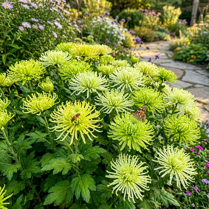 Green Spider Chrysanthemum Flower Seeds for Planting