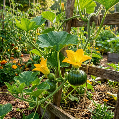 Green Pumpkin Vegetable Seeds – Pumpkin Seeds for Home Gardening