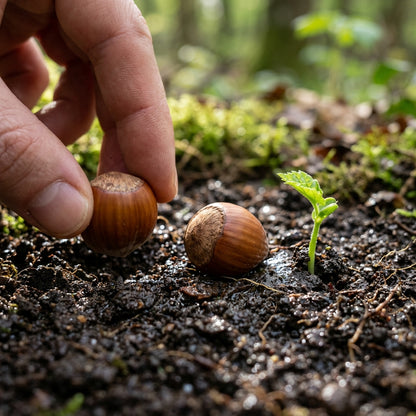 European Hazelnut Tree Seeds - Hardy Nut Tree Seeds for Orchards, Landscapes & Outdoor Garden Planting