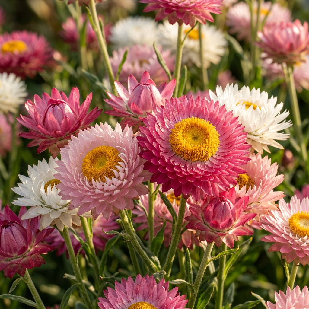 Helipterum Roseum Giant Flower Mix Seeds