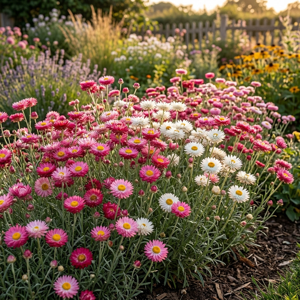 Helipterum Roseum Giant Flower Mix Seeds