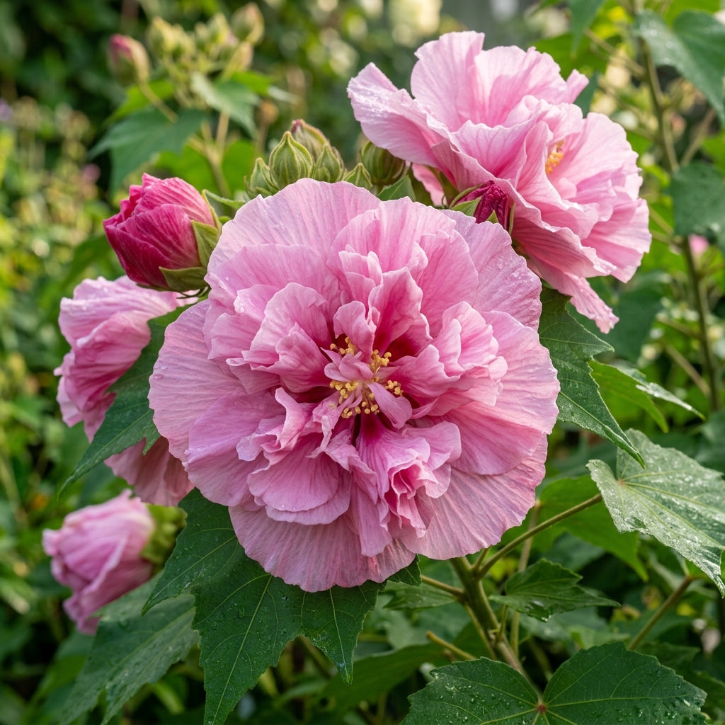 Hibiscus Mutabilis Double Pink Flower Seeds for Planting