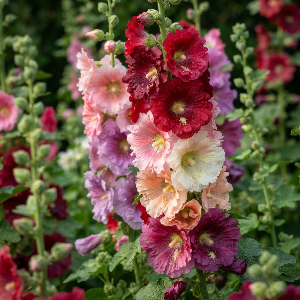 Hollyhock Malva Flower Seeds for Planting