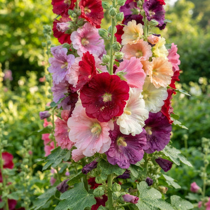Hollyhock Malva Flower Seeds for Planting