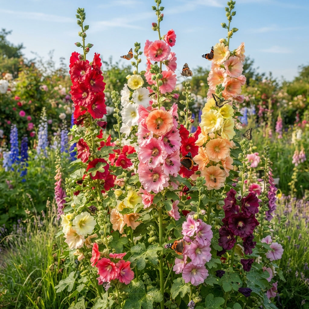 Hollyhock Malva Flower Seeds for Planting