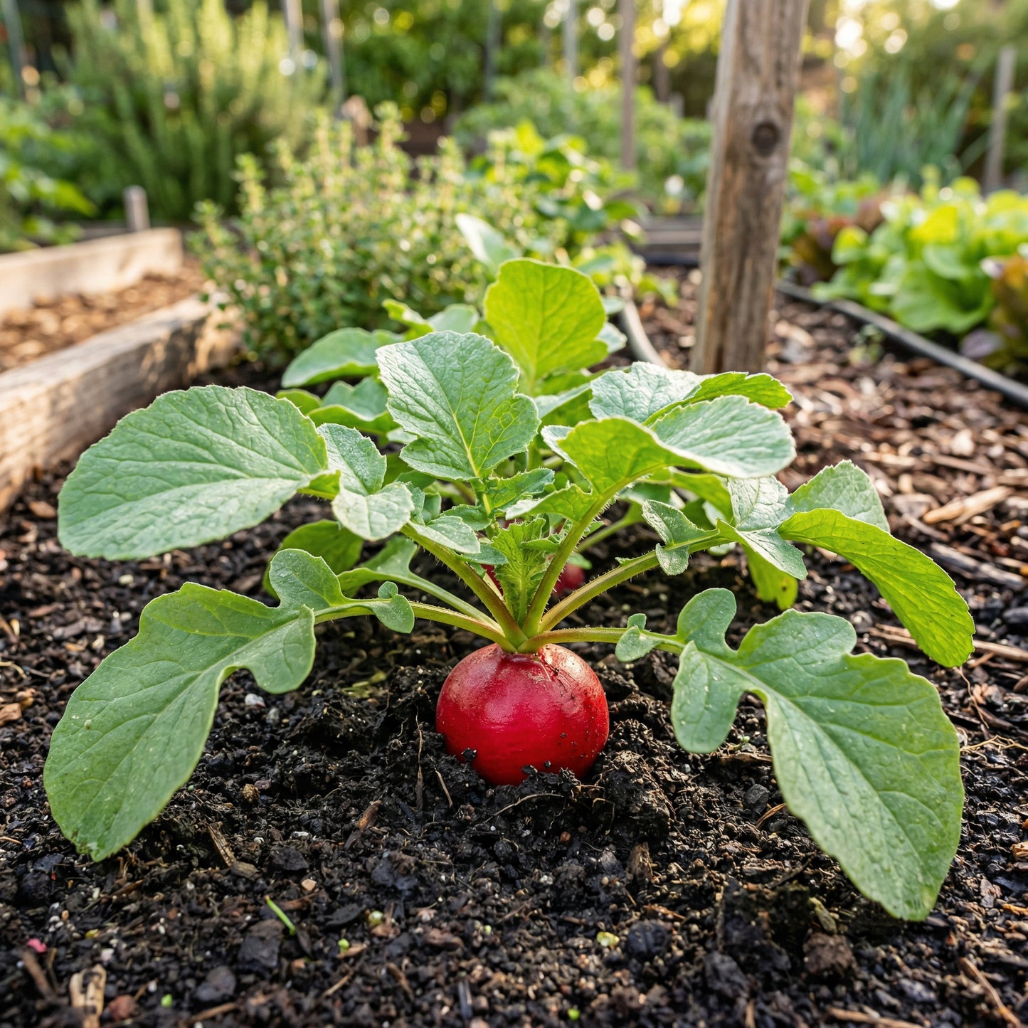 Cherry Belle Radish Seeds – Fast Growing Round Red Crisp Radish Vegetable Seeds